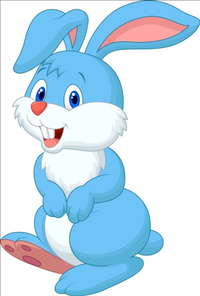 cute blue bunny clipart - Clip Art Library
