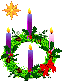 2nd Sunday Advent Wreath Clipart 