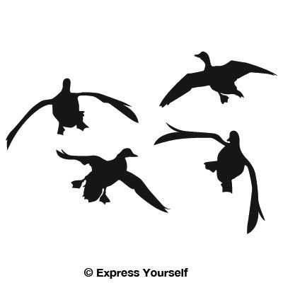 Clipart flying duck 