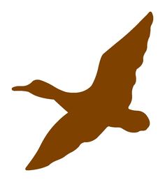 Flying Duck Silhouette Vector Graphics 