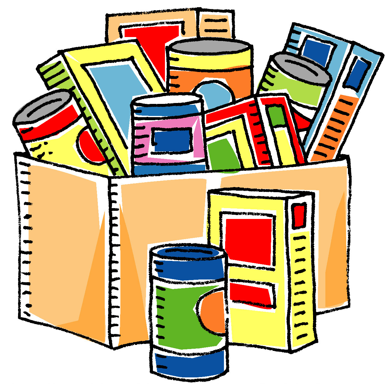 Boxed And Canned Food Clip Art Library
