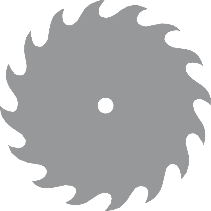 Circular Saw With Eyes Clipart 