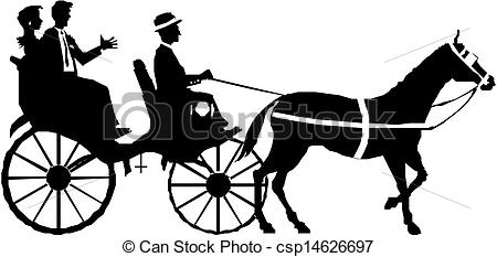 Horse And Carriage Clipart 