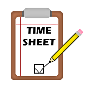 Time card clipart 