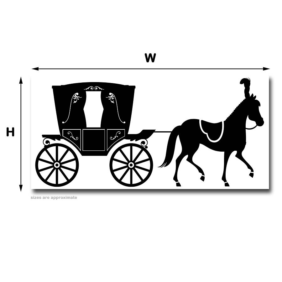 Horse And Buggy Silhouette Clipart 