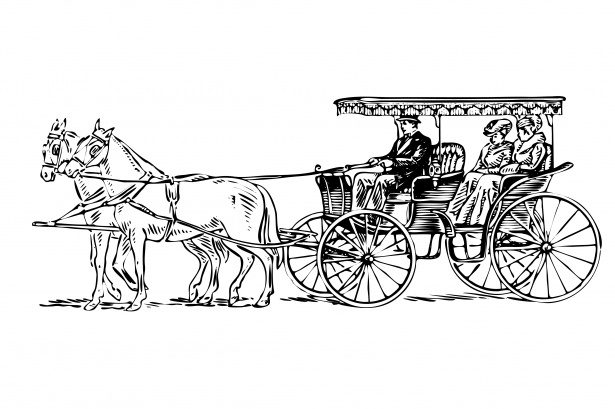 Horse Drawn Carriage Clipart Free Stock Photo 