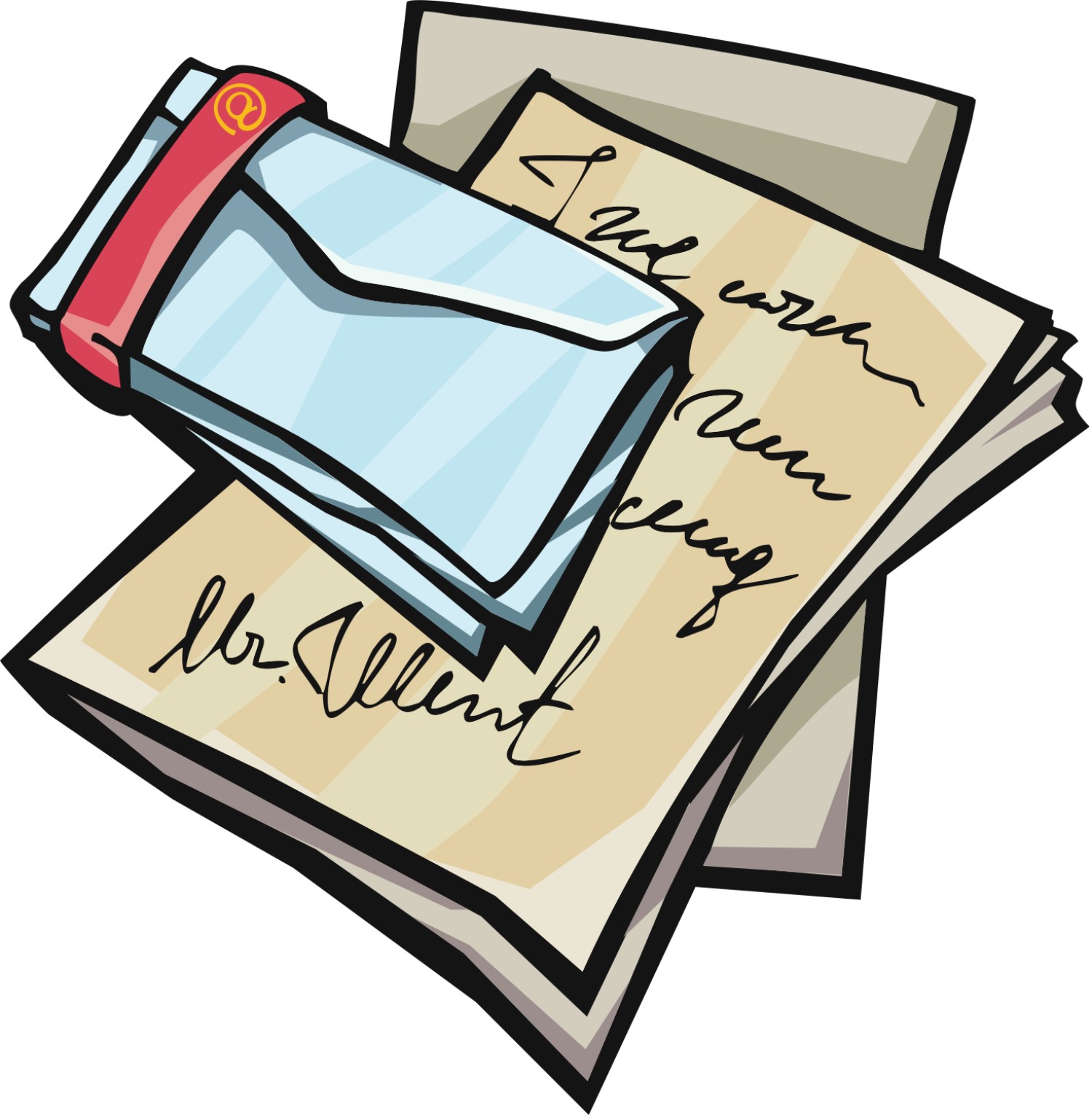 School mail letters clipart 