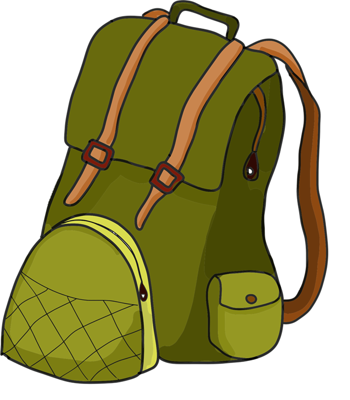 Hiking backpack clip art 