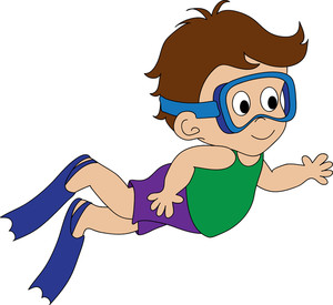 Girl Swimmer Clipart 