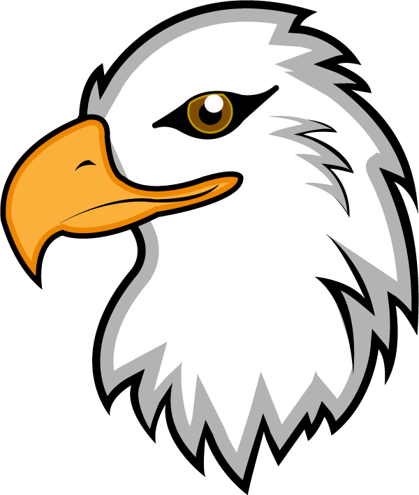 cute eagle clip art black and white