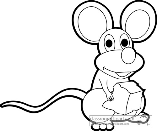 Black And White Mouse Clipart 