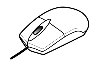 Mouse Clip Art Black And White Free 