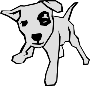 Dog 03 Drawn With Straight Lines Clip Art at Clker 