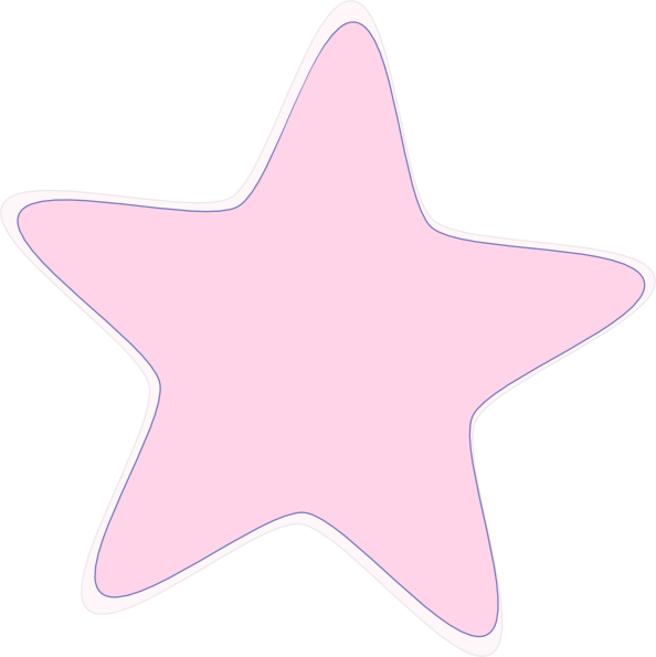 Baby Pink Star Clip Art at Clker 