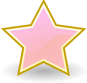 Baby Pink Star Clip Art at Clker 