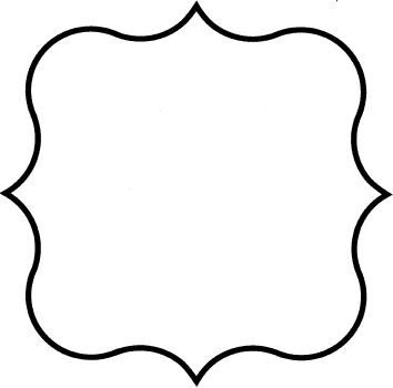 Picture frame outline clipart 