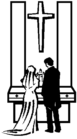 christian wedding clipart