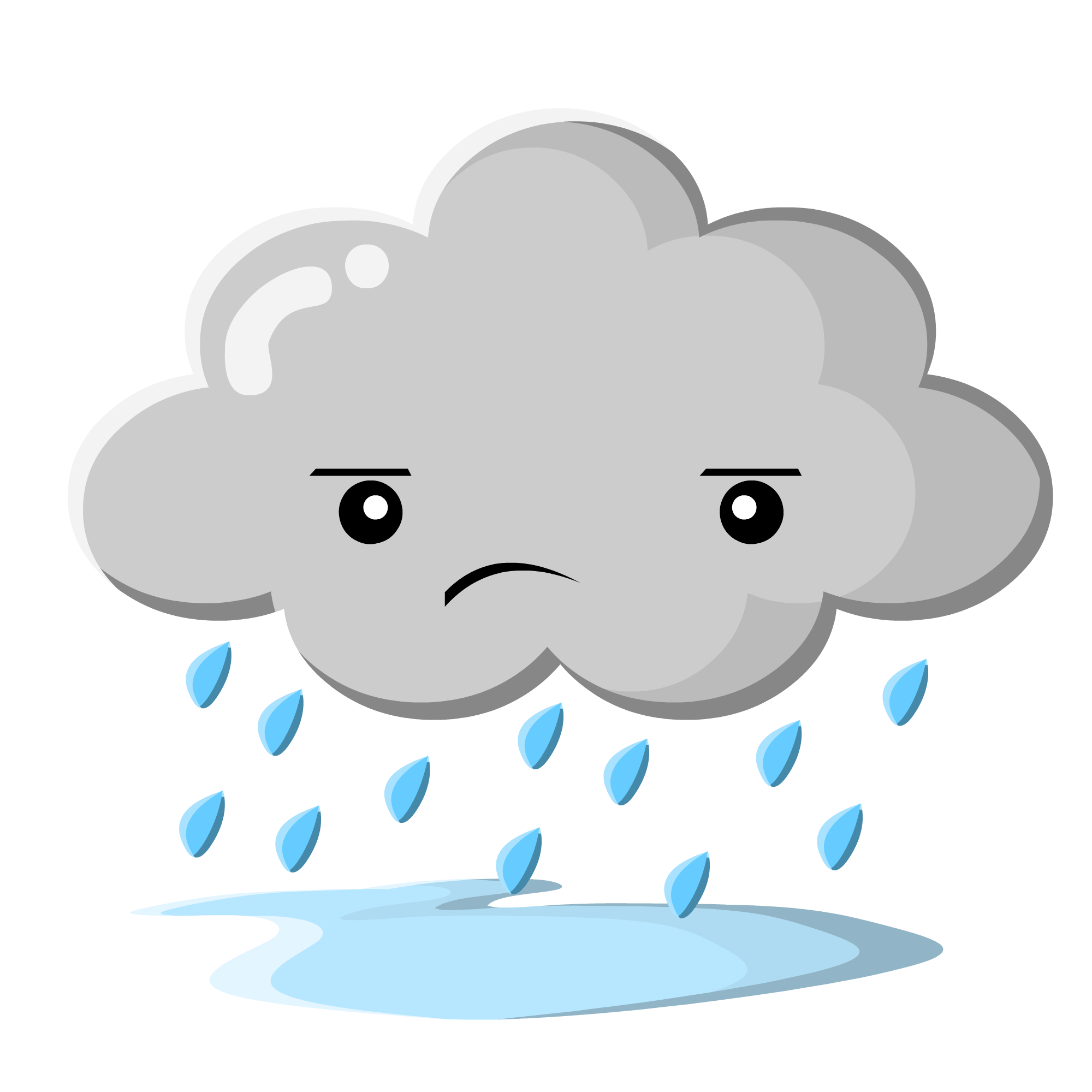 Cute rain cloud clipart 