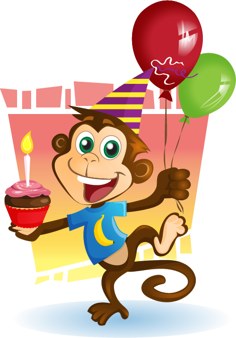 birthday monkey clip art free - photo #15
