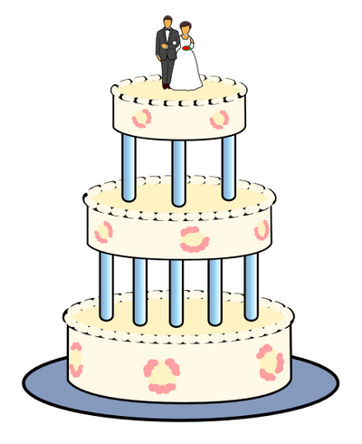 Clipart: Wedding Cake � 101 Clip Art 