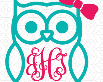 Download Free Monogram Owl Cliparts Download Free Clip Art Free Clip Art On Clipart Library SVG, PNG, EPS, DXF File