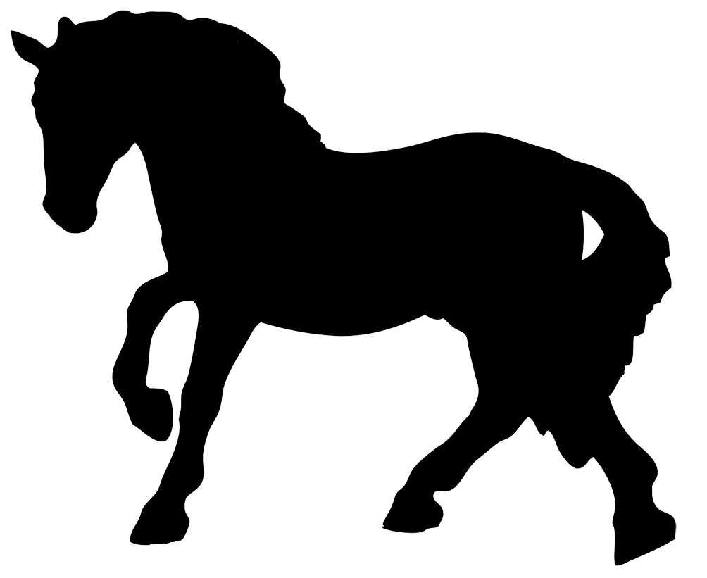 Clipart horse silhouette png 