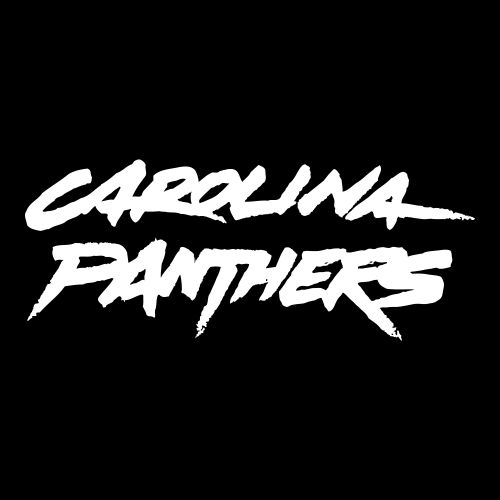 Carolina panthers logo clipart black and white 
