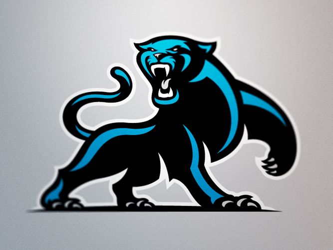 Carolina panthers new logo clipart 