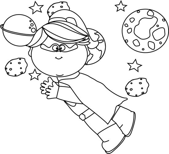 Free Black And White Space Clipart, Download Free Black And White Space