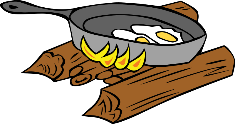 Campfire Cooking Clipart 