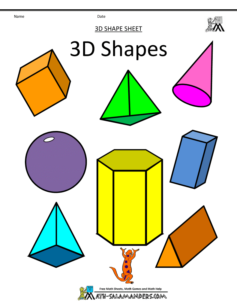 Solid shapes clip art 