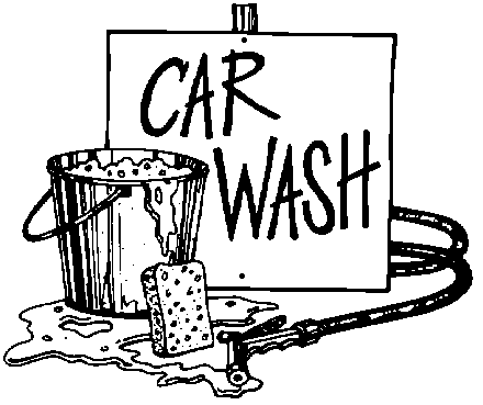 Car wash black clipart 