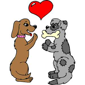 dogs in love clipart - Clip Art Library