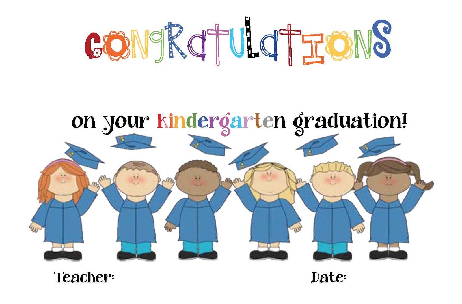 congratulations kindergarten graduation clipart Clip Art Library