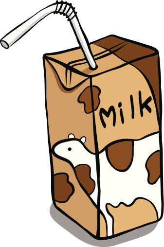 Chocolate milk cartoon clipart 