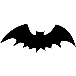 Black Flying Bats Halloween Clip Art, Free Halloween Graphic 