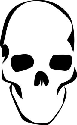 Cool and Graffiti-inspired Skull Stencil