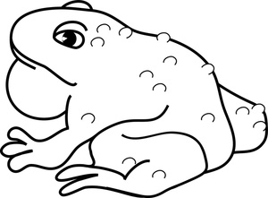 Frog With Warts Clipart 