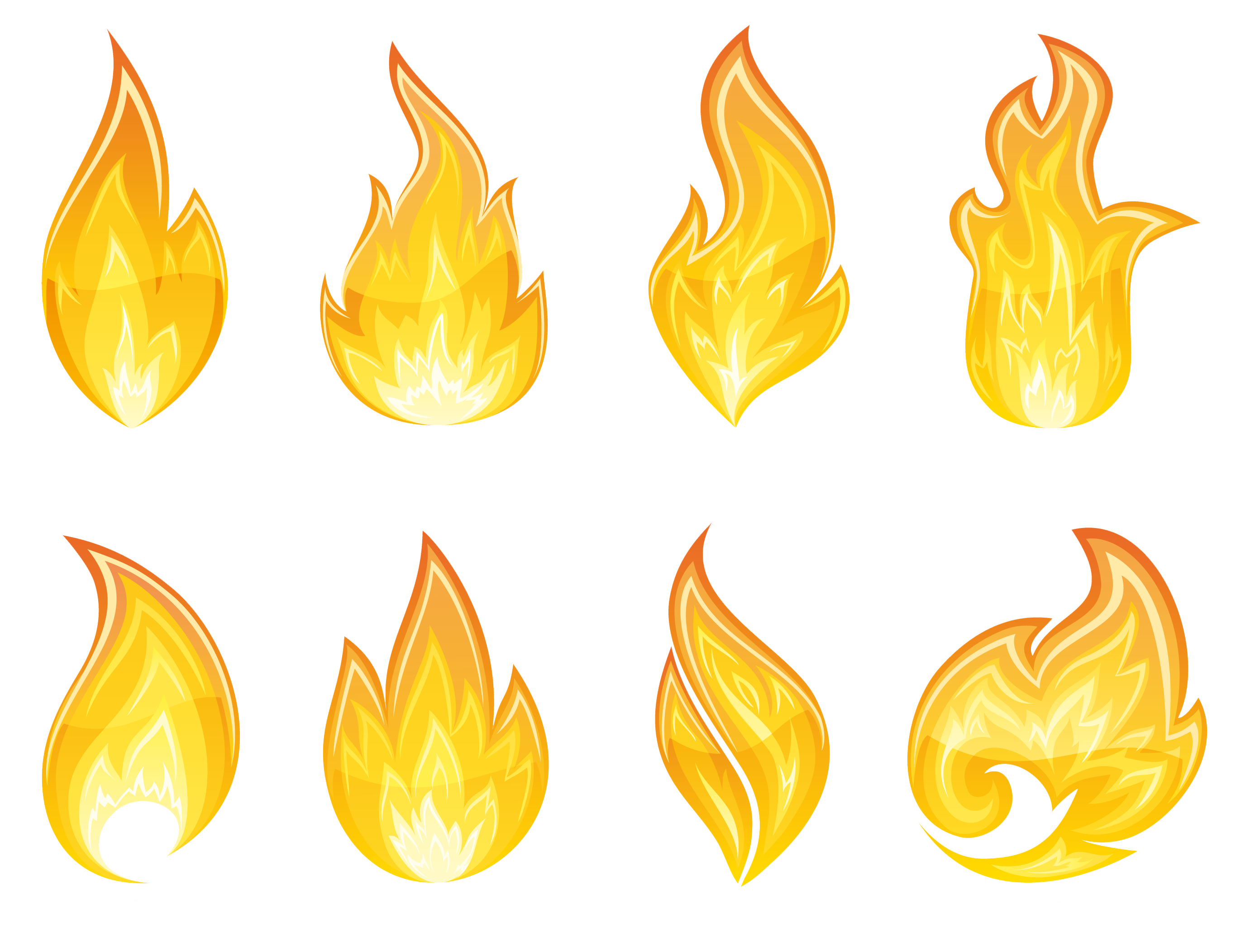 Fire flame clipart 