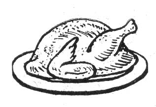 Cooked Turkey Drawing 