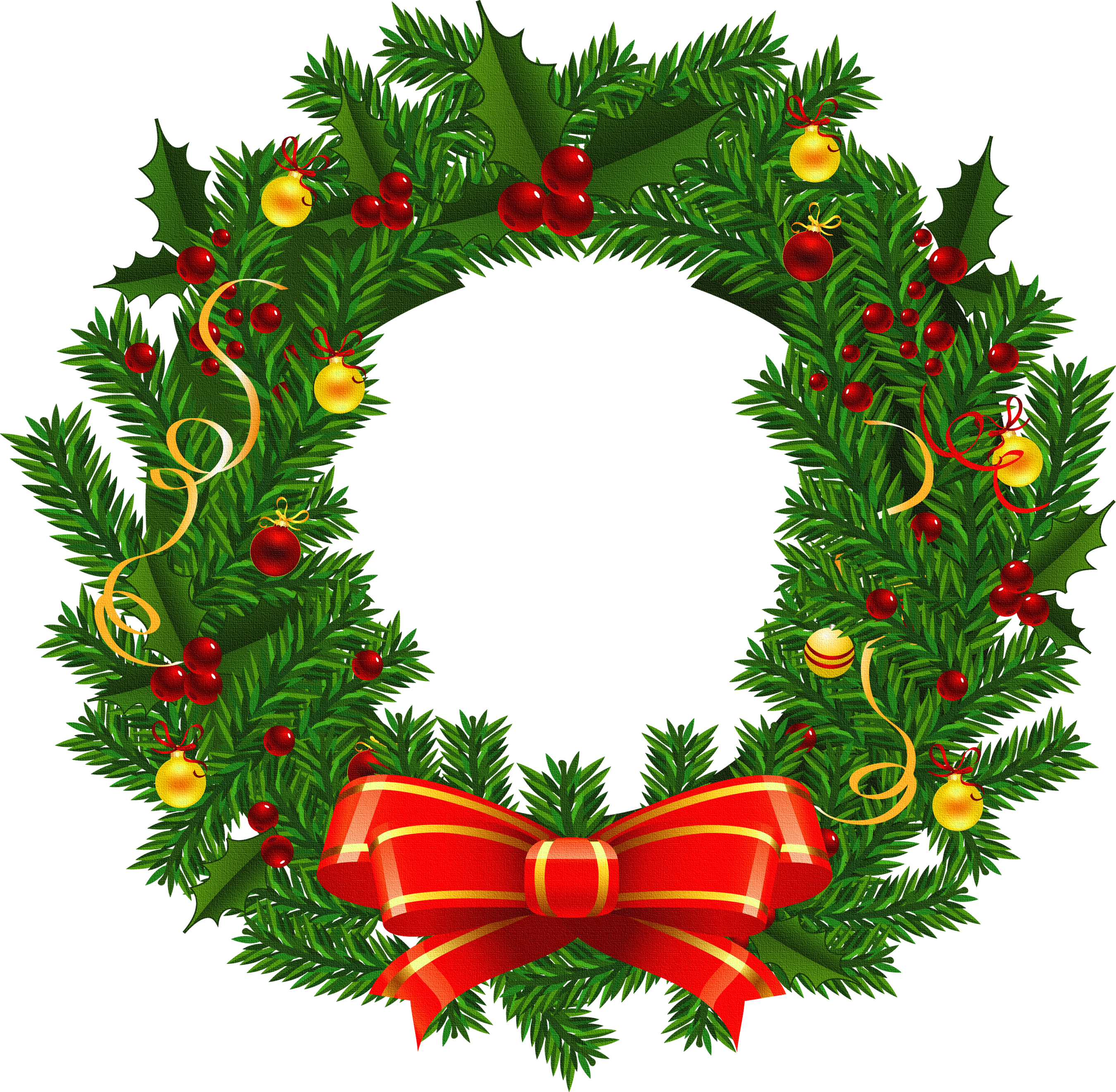 Free Xmas Wreath Cliparts, Download Free Clip Art, Free Clip Art on