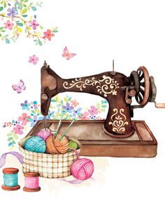 Lovely and FREE clip art graphics. Cute craft clip art with sewing 