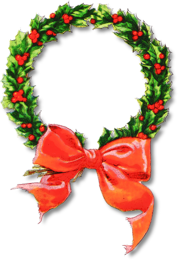 Free Christmas Wreath Clipart 
