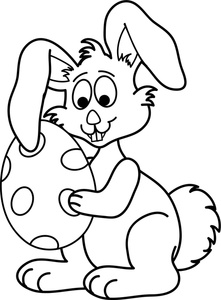 Free Easter Bunny Clipart Black And White, Download Free Easter Bunny