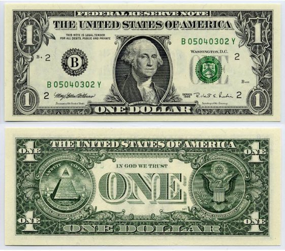 1 Dollar Bill Clipart 