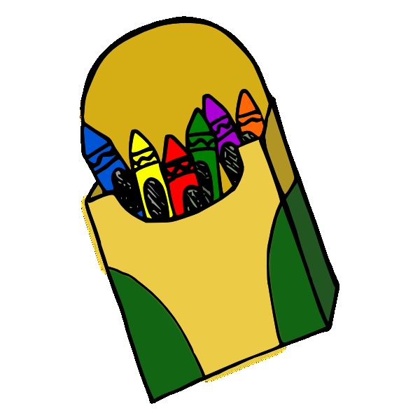 Cute Crayons Clipart 