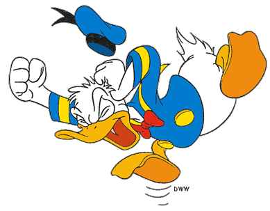 Donald duck angry clipart 