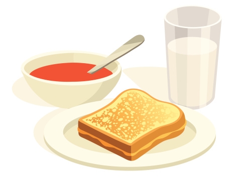 Grilled Cheese And Tomato Soup Clipart 