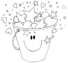 How full is your bucket clipart 