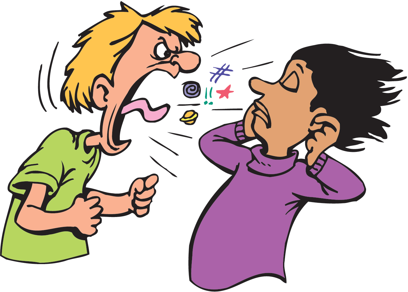 shouting at others - Clip Art Library